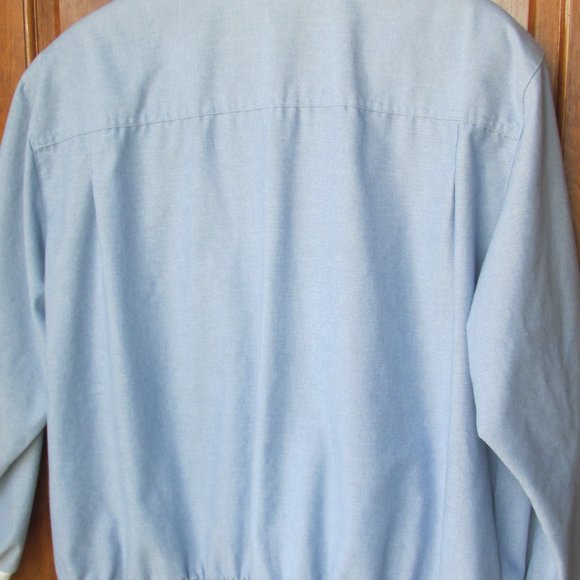 Alfred Dunner Blue Jacket with White Knit Collar and Cuffs Sz. 18 - Picture 5 of 9